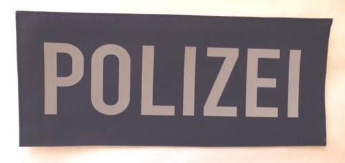 Rückenschild polizei mit - /,