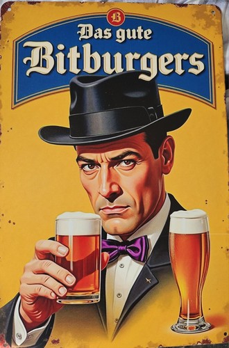 Blechschild bitburger schild - blechschild,