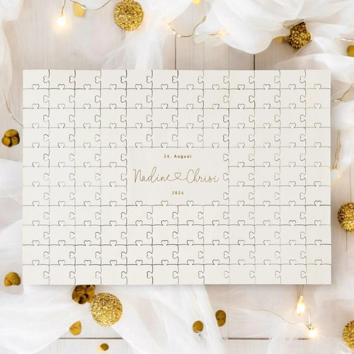 Gästebuch hochzeit puzzle - gästebuch,