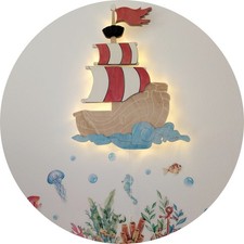 Piratenschiff nachtlicht - piratenschiff,