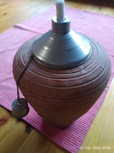Petroleum lampe mit kanne - lampe,