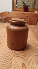 Steingut dose braun - -,