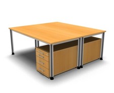 Doppelarbeitsplatz 180x160 - , cm