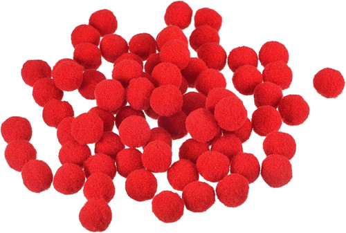 100 stück filzkugeln bunt - 100,