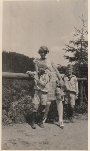 Vintage foto familie freien - im,