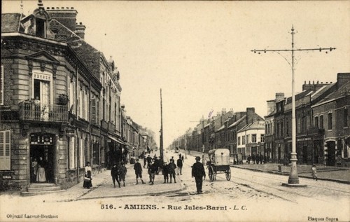 Amiens somme rue - ak,