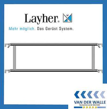 Layher Fahrgerüst Rollgerüst Doppelrückenlehne  Geländer 2,85M - 1206285