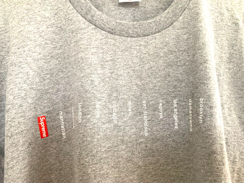 Supreme location shirt grau - location, t-shirt