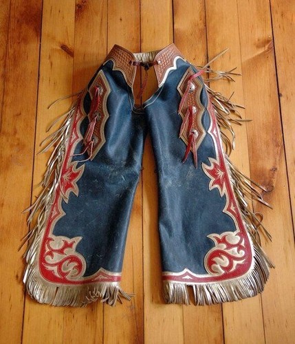 Unisex western leder chaps - western,