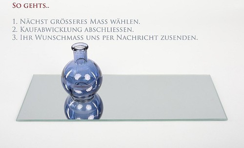 Spiegel auf maß - maß, exakter