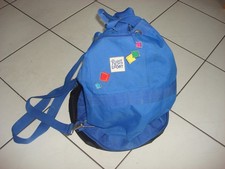 Original Ritter Sport Camping Rucksack Seesack Crossbag mit Verschlussbügel blau
