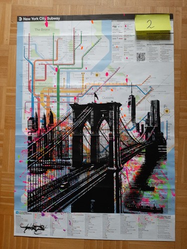 Art subway map - subway, brooklyn