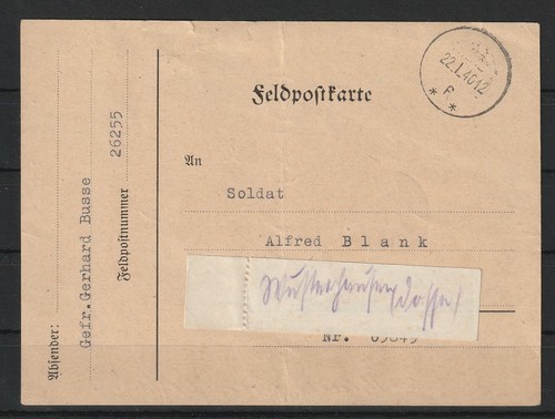 Feldpost karte 1940 - karte,, #1070646
