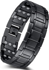 Jeracol Magnetarmband Herren, Titanstahl Magnet Armband Heilung Herren mit Ultra