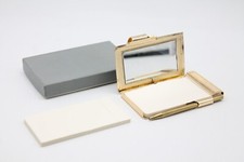 Goldpfeil Notizblock echt Leder Case Spiegel Stift Adressbuch OVP retro vintage