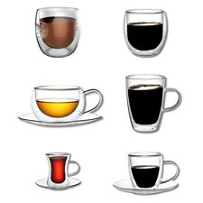 Doppelwandige Kaffeegläser Thermoglas Doppelwandige Gläser Sets Latte Macchiato 
