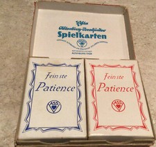 Patience, Bridge alte Kartenspiele*top Zustand*53 Blatt je Pack*Rumpf Karten*rar
