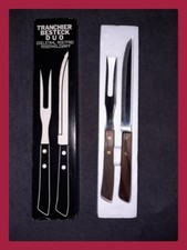 NEU , Tranchier Besteck Duo, Edelstahl Rostfrei mit Rosenholzgriff + OVP