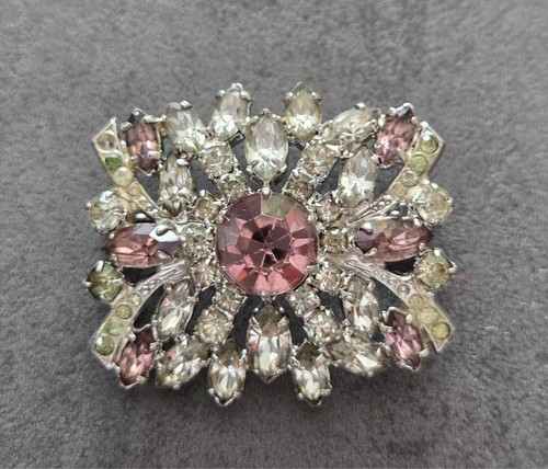 Vintage gablonz brosche strass - gablonz,