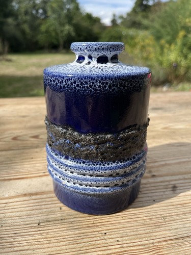Vintage fat lava vase - fat, veb