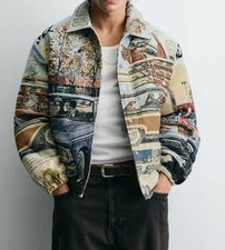 Zara steppjacke aus jacquard - zara,