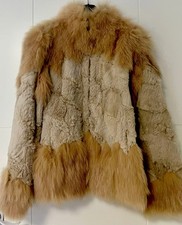 Pelzjacke Damen Echt Beige