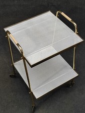 50er Teewagen Lochblech Servierwagen  Mategot Stil