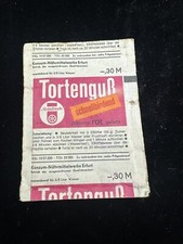 DDR Lebensmittel /Tüte/OVP -Rotplome TORTENGUß Rot  / EVP: 0,30 M