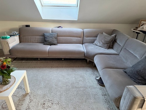 Graue moderne couch ecksofa - graue,
