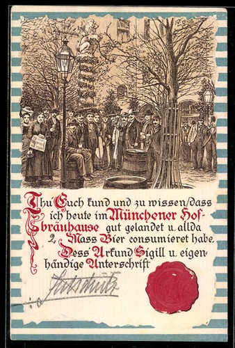 Ansichtskarte münchner - ansichtskarte,