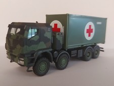 Herpa 747219 Iveco Trakker 8x8 Container SAN/Bundeswehr Flecktarndesign OVP