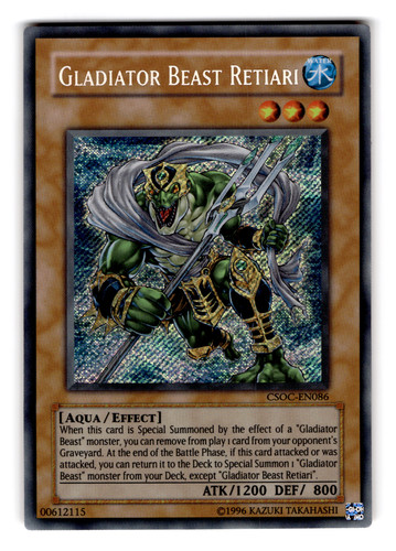 Yugioh gladiatorentier retiari - yugioh,