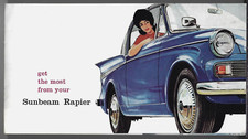 Sunbeam Rapier Series IV Accessories 1963-1965 UK Market Foldout Sales Brochure
