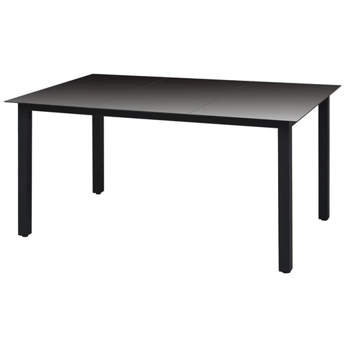 Gartentisch aluminium und glas - aluminium,
