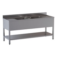 TOPLINE Spültisch / 2 Becken
