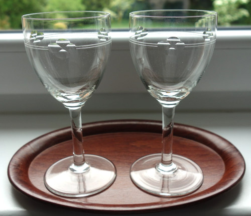 4er set jugendstil weingläser - set,