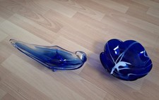 2 Versch. Glasschalen (Murano