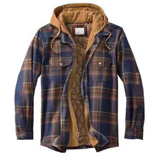 Herren plaid arbeitsjacke - herren,