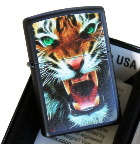 Zippo lighter tiger animal - zippo,