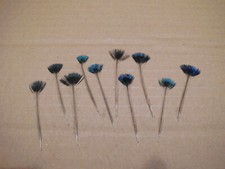 10 Kronenfedern,   Pfauenfedern  5 - 6  cm , Basteln, Floristik