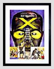 FILM FILM MANN MIT RÖNTGENAUGEN SCI FI THRILLER HORROR GERAHMTER KUNSTDRUCK B12X12163