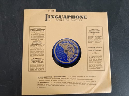 Linguaphone grammophon - linguaphone,