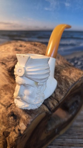 Pipe-Pfeife-Block-Meerschaum-