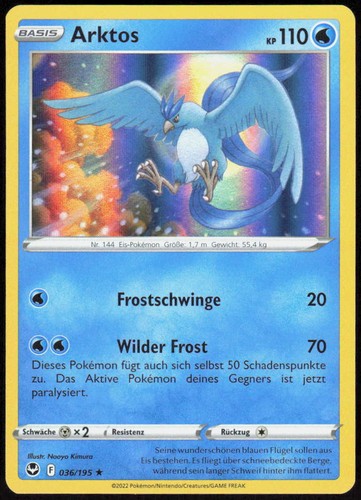 Pokemon tcg arktos silberne - pokemon,