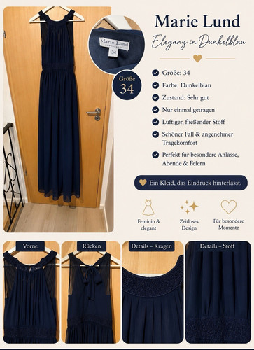 Marie lund abendkleid damen - marie,