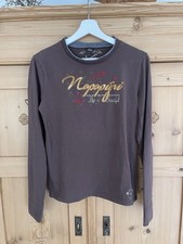 Napapijri T-Shirt langarm braun Gr L top Zustand