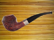 Pfeife Mastro de Paja Rococo Sandblast-Brown 6  9 mm Pipe Pipa