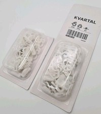 Original Ikea Kvartal Gleiter Häkchen für Gardinenleiste Weiß NEU 38 STÜCK