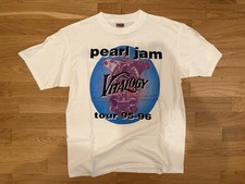 Pearl Jam Vitalogy Tour  1995 Vintage T-Shirt Oneita - L - 90s - white