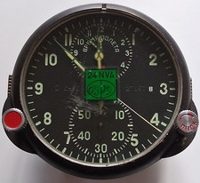 Borduhr Flugzeug russisch MIG 29 (?) Kampfjet NVA 1989 DDR Wende Stempel 